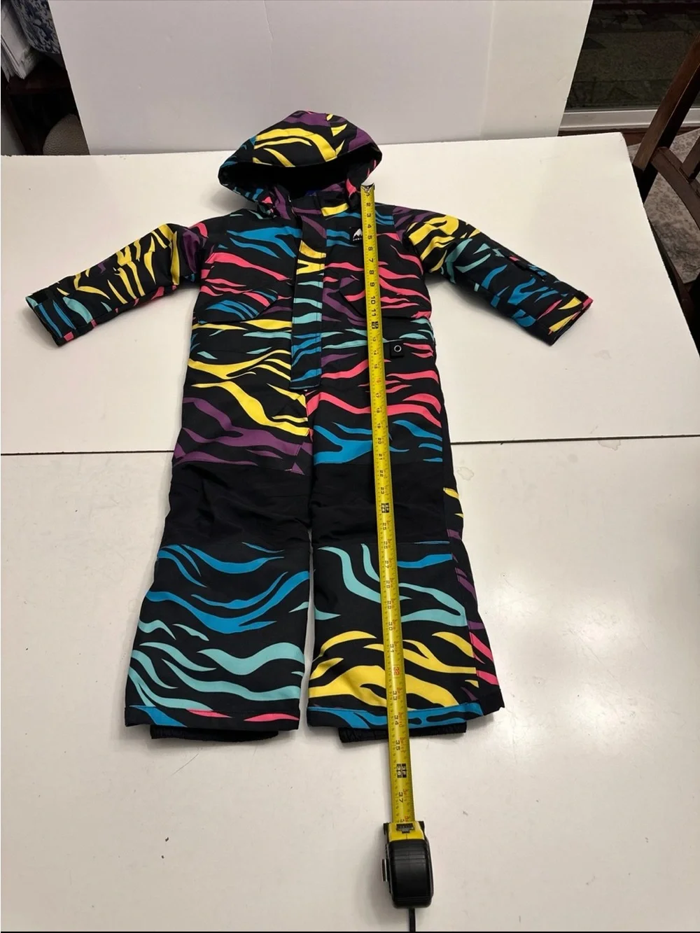 Kids Burton Colorful Hooded Insulated Snowsuit One Piece Winter Ski Suit